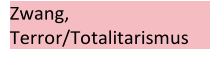 Zwang,   Terror/Totalitarismus